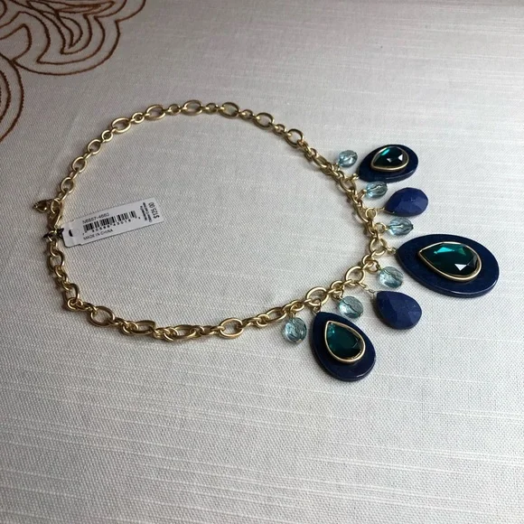 Carolee Semi-Precious Accents Blue Necklace - Picture 12 of 16